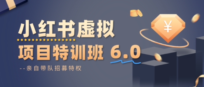 小红书虚拟项目特训课6.0,帮你从0到1打造稳定盈利的店铺,抓住流量红利-云网创
