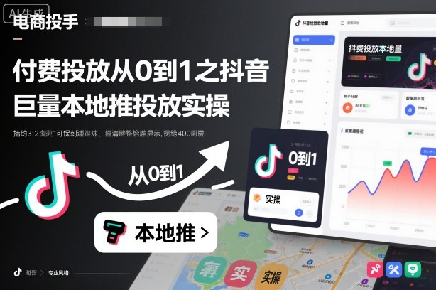 付费投放从0到1之抖音巨量本地推投放实操-云网创