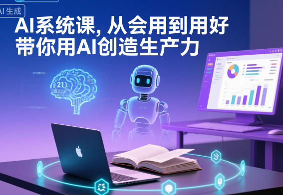 AI系统课，从会用到用好，带你用AI创造生产力-云网创