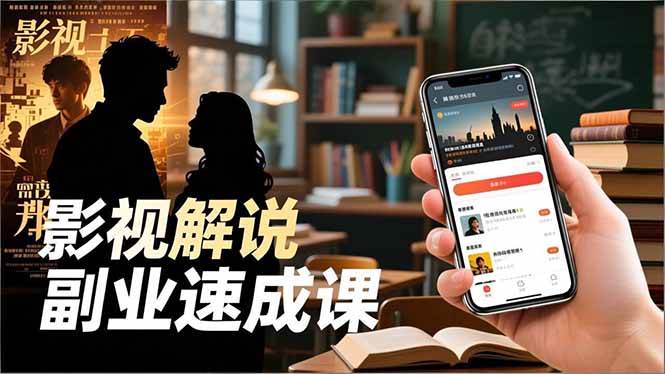 (16740期)Tk影视解说副业速成课,软件安装、全流程实操、爆款预设,新手两周变现-云网创