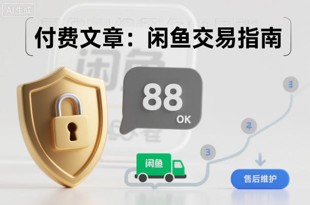付费文章：闲鱼交易指南，怎么才能降低被坑被马扁的概率-云网创