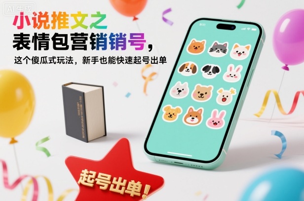 小说推文之表情包营销号,这个傻瓜式玩法,新手也能快速起号出单-云网创