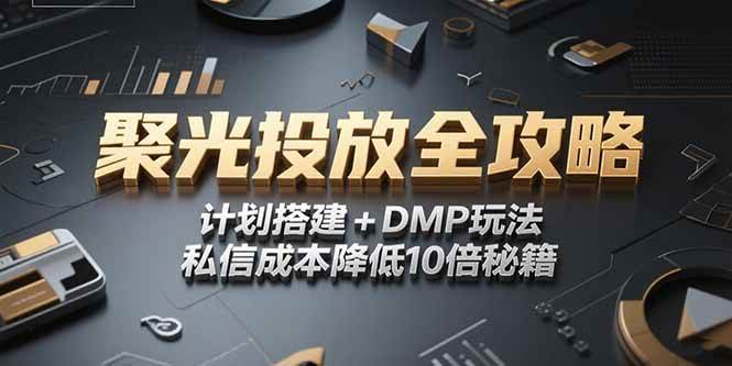 (15254期)2025小红书聚光投放全攻略,计划搭建+DMP玩法,私信成本降低10倍秘籍-云网创