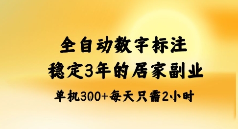 全自动数字标注,稳定3年的蓝海项目,居家也能矩阵开干的副业,单机日入3张+【揭秘】-云网创