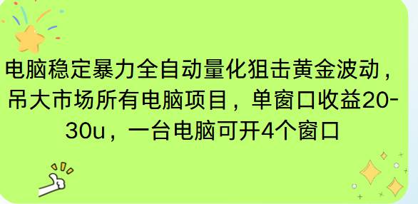 (16737期)电脑EA策略挂机项目单窗口收益20-30u,单电脑可挂5-10个窗口收益稳健4位数-云网创