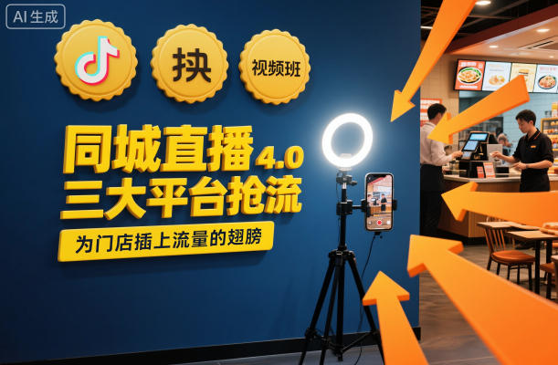 同城直播实操班4.0，三大平台抢流，为门店插上流量的翅膀-云网创