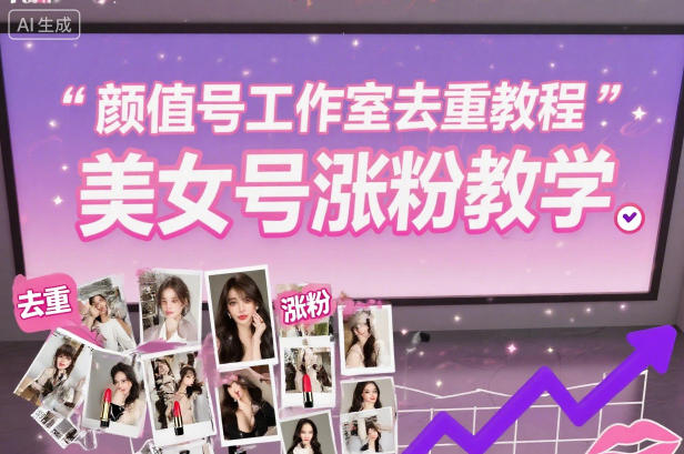 颜值号工作室去重教程,美女号涨粉教学-云网创