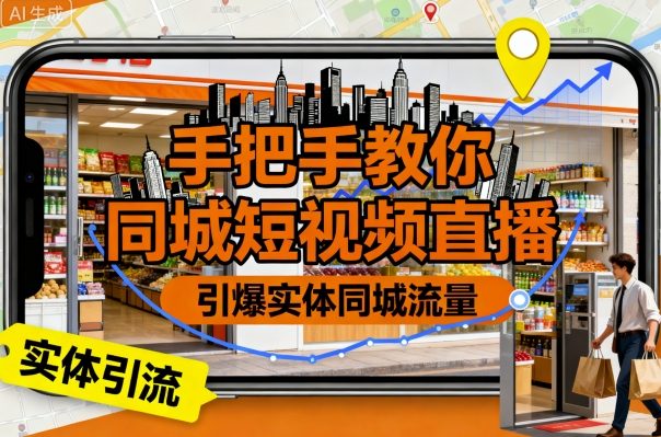 手把手教你同城短视频直播,引爆实体同城流量-云网创