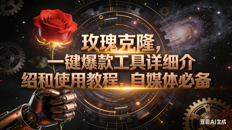 （16792期）玫瑰克隆工具，自媒体必备，一键爆款工具详细介绍和使用教程-云网创