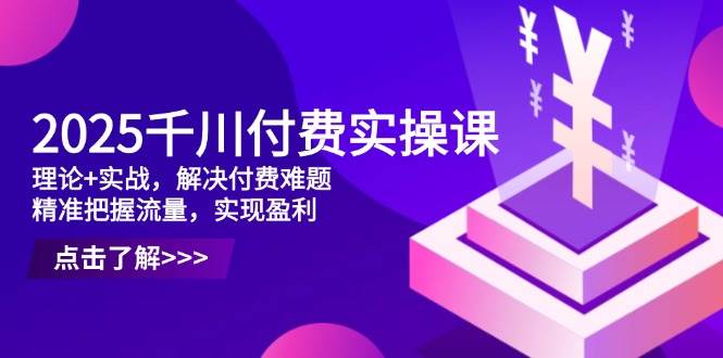 (14533期)2025千川付费实操课,理论+实战,解决付费难题,精准把握流量,实现盈利-云网创