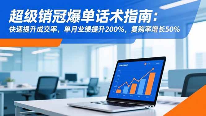 (16511期)超级销冠爆单话术指南:快速提升成交率,单月业绩提升200%,复购率增长50%-云网创