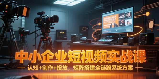 (15249期)中小企业短视频实战课,认知+创作+投放,矩阵搭建全链路系统方案-云网创