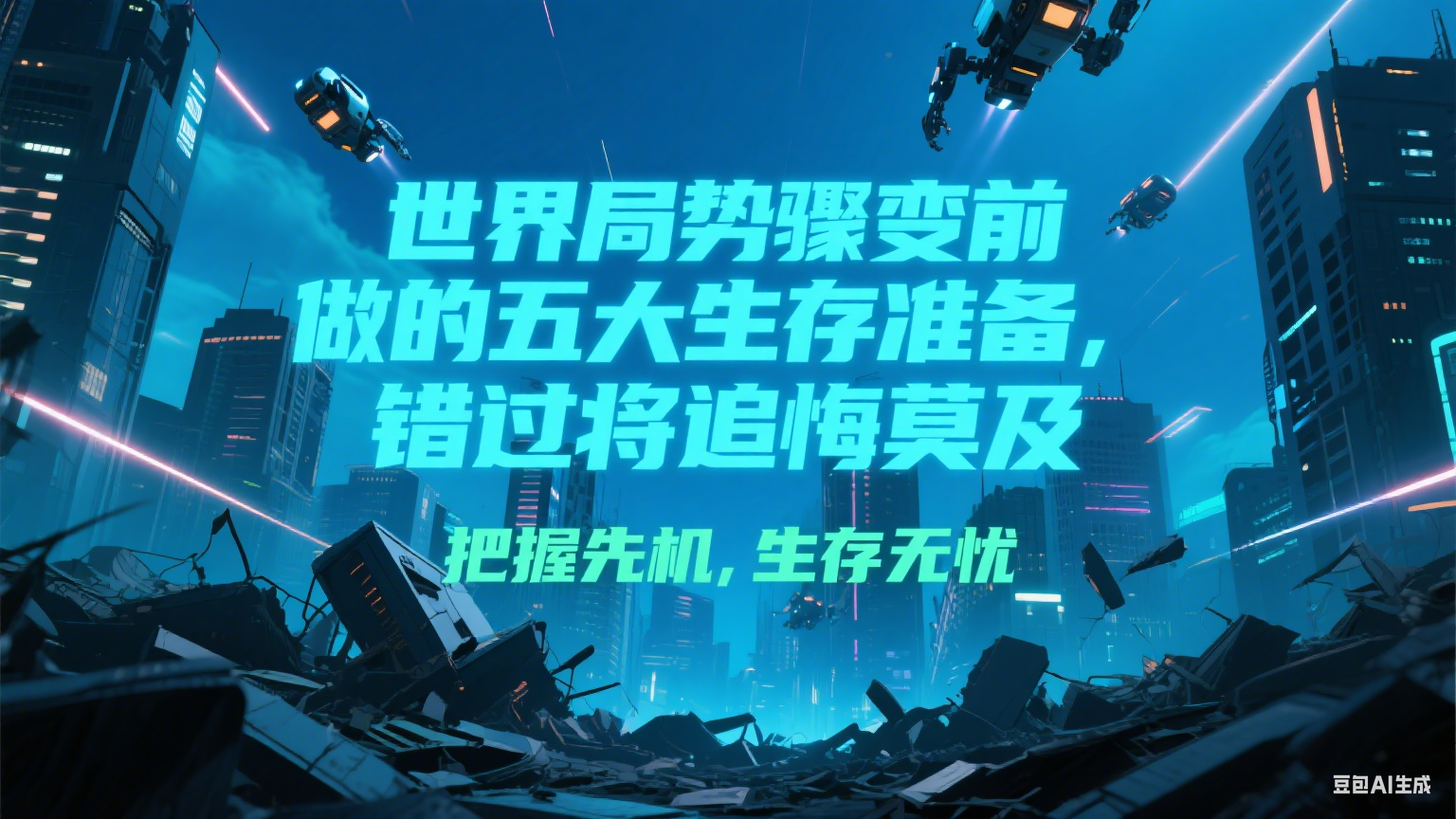 付费文章《世界局势骤变前必做的五大生存准备,错过将追悔莫及》-云网创