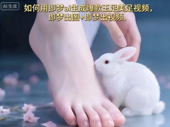 如何用即梦ai生成爆款玉足美足视频，即梦出图+即梦出视频，快速涨粉-云网创