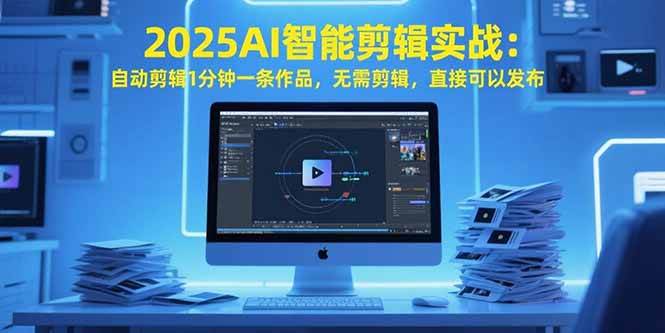 (15504期)2025AI智能剪辑实战:自动剪辑1分钟一条作品,无需剪辑,直接可以发布-云网创