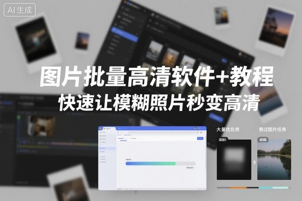 图片批量高清软件+教程,快速让模糊照片秒变高清-云网创