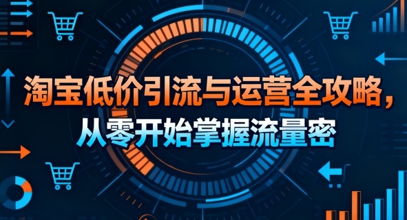 淘宝低价引流与运营全攻略,从零开始掌握流量密码-云网创