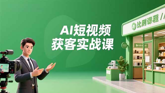 (16747期)AI短视频获客实战课,数字人创作、实体行业应用、精准引流,30天获取客源月入6万+-云网创