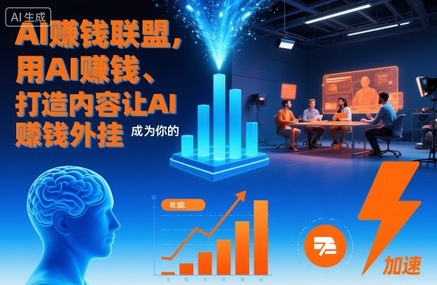 AI賺钱联盟，用AI賺钱、打造内容让AI成为你的賺钱外挂-云网创