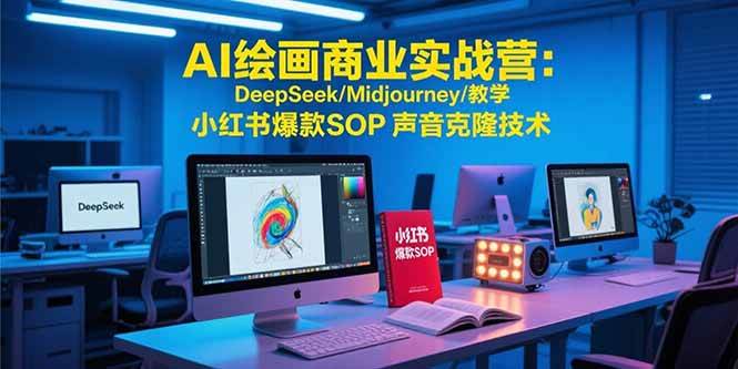 (15460期)AI绘画商业实战营:DeepSeek/Midjourney/教学 小红书爆款SOP 声音克隆技术-云网创