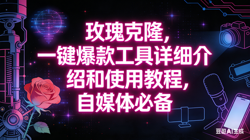 （16811期）玫瑰克隆工具，自媒体必备神器，一键爆款，详细介绍和使用教程-云网创