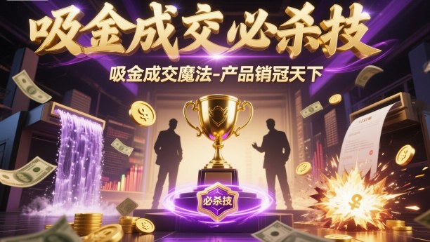 吸金成交必杀技，吸金成交魔法-产品销冠天下-云网创