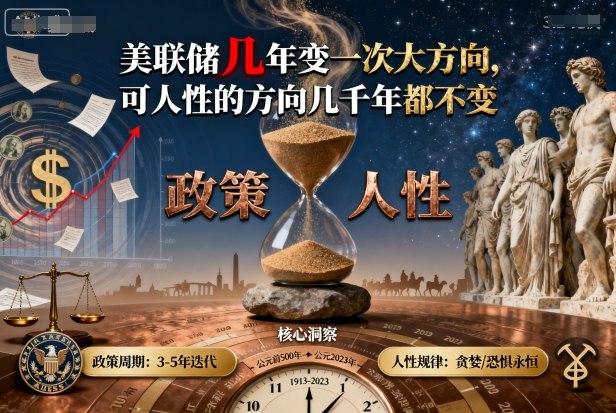 付费文章:美联储几年变一次大方向,可人性的方向几千年都不变-云网创