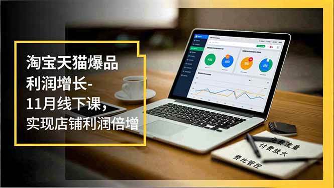 （16824期）淘宝天猫爆品利润增长-11月线下课，免费流量、付费放大、费比管控，实现店铺利润倍增-云网创
