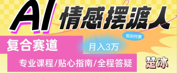 副业拆解：AI情感摆渡人复合赛道日入1k-云网创