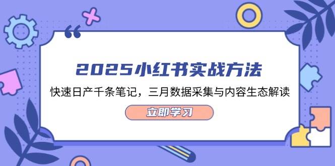 2025小红书实战方法,快速日产千条笔记,三月数据采集与内容生态解读-云网创