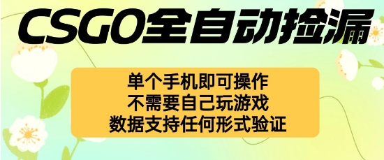 自动挂G捡漏,不用自己挂G不用玩游戏,一个手机即可操作,新手小白轻松月入1W+【揭秘】-云网创