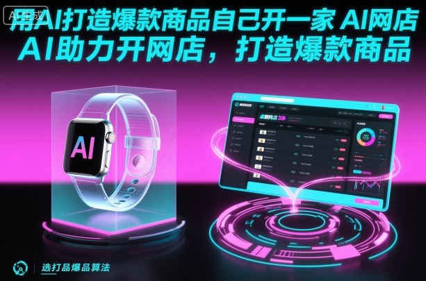 用AI打造爆款商品自己开一家AI网店,AI助力开网店,打造爆款商品-云网创