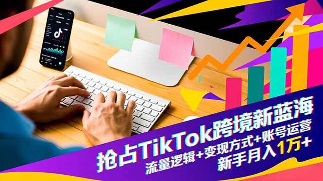 （16640期）抢占TikTok跨境新蓝海：流量逻辑+变现方式+账号运营，新手月入1万+-云网创
