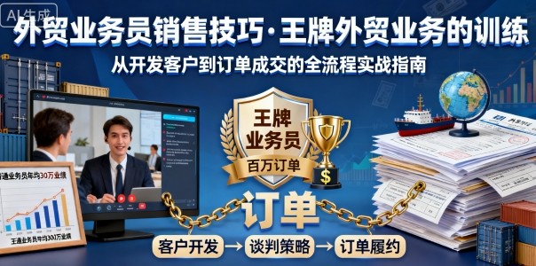 外贸业务员销售技巧,王牌外贸业务的训练-云网创
