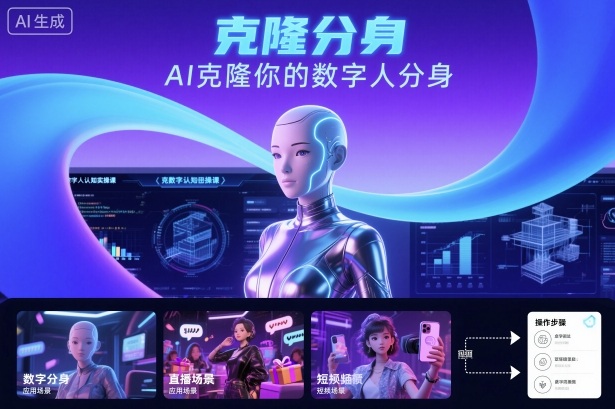 AI数字人认知实操课,克隆你的数字人分身-云网创
