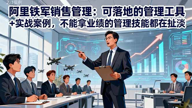 (16436期)阿里铁军销售管理:可落地的管理工具+实战案例,不能拿业绩的管理都在扯淡-云网创