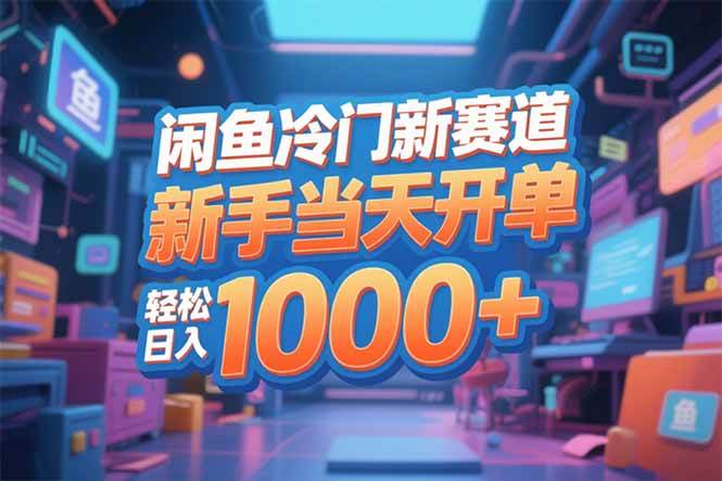 （16691期）闲鱼冷门新赛道，新手当天开单，轻松日入1000+-云网创