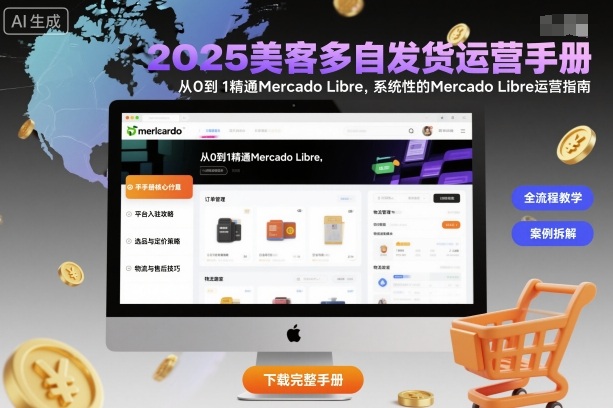 2025美客多自发货运营手册:从0到1精通Mercado Libre,系统性的Mercado Libre运营指南-云网创