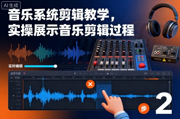 音乐系统剪辑教学,实操展示音乐剪辑过程-云网创