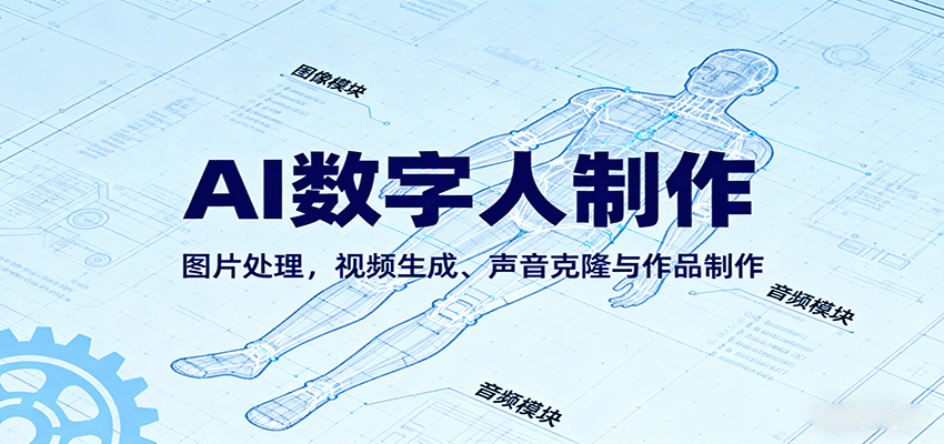 AI永生数字人制作教程:图片处理,视频生成、声音克隆与作品制作-云网创