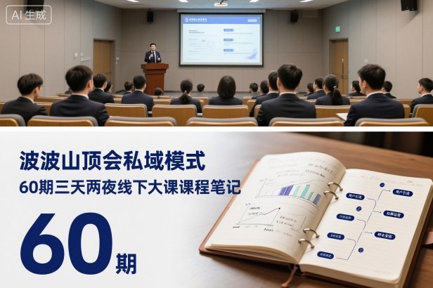 波波山顶会私域模式60期三天两夜线下大课课程笔记（文档）-云网创