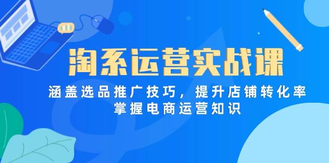 (14427期)淘系运营实战课,涵盖选品推广技巧,提升店铺转化率,掌握电商运营知识-云网创