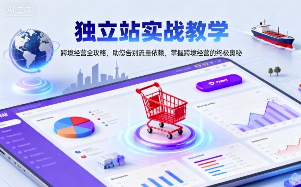 独立站实战教学,跨境经营全攻略,助您告别流量依赖,掌握跨境经营的终极奥-云网创
