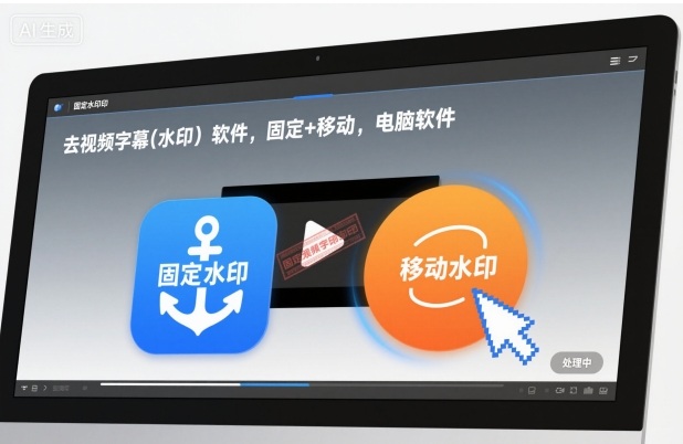 去视频字幕(水印)软件,固定+移动,电脑软件-云网创