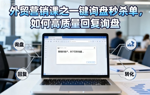 外贸营销课之一键询盘秒杀单,如何高质量回复询盘-云网创