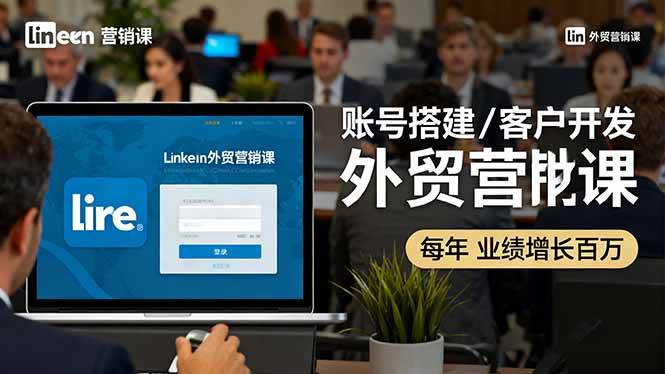 (16261期)LinkedIn外贸营销课:账号搭建/客户开发/成交转化,年业绩增长百万+-云网创