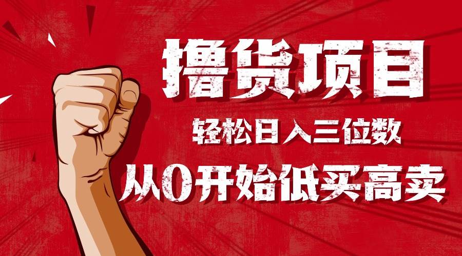 (16315期)手把手教你撸货,从0开始低买高卖,小白轻松实现日入三位数!!!-云网创