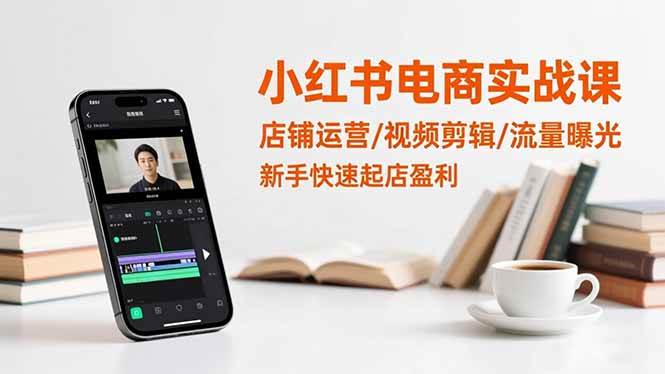 （16536期）小红书电商实战课：店铺运营/视频剪辑/流量曝光，新手快速起店盈利-云网创