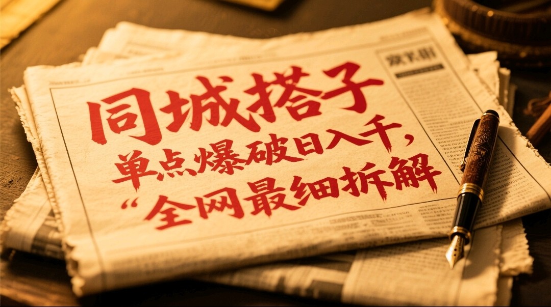 同城搭子群19.9单点爆破日入千,搭子组局月入万,全网最细拆解-云网创