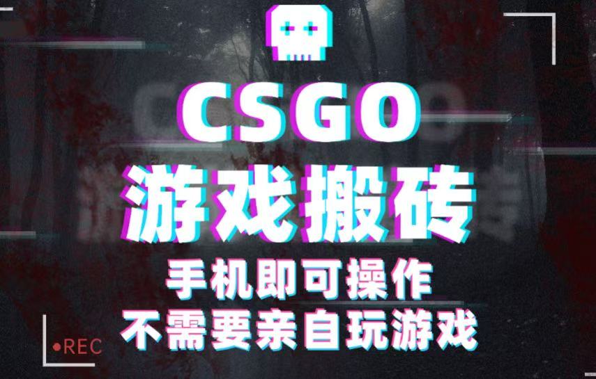 CSGO游戏挂机捡漏,单日扫货500+,年底小高峰上车可吃肉,手机即可操作兼职副业-云网创